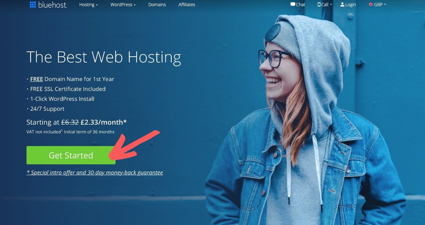bluehost free domain name