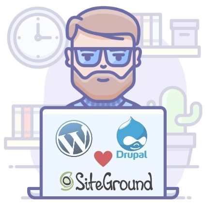 wordpress drupal siteground