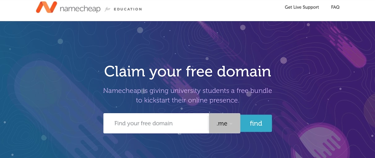 name cheap free student domains
