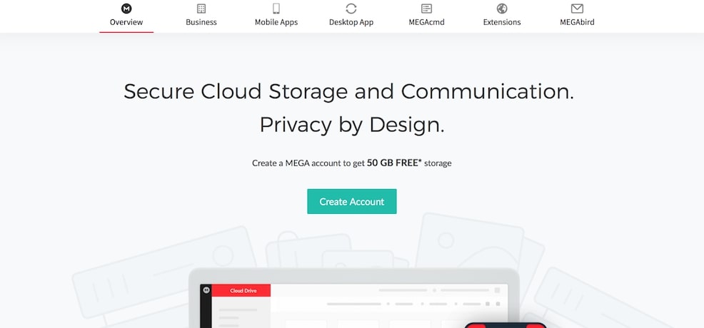 mega.nz 50gb free cloud storage