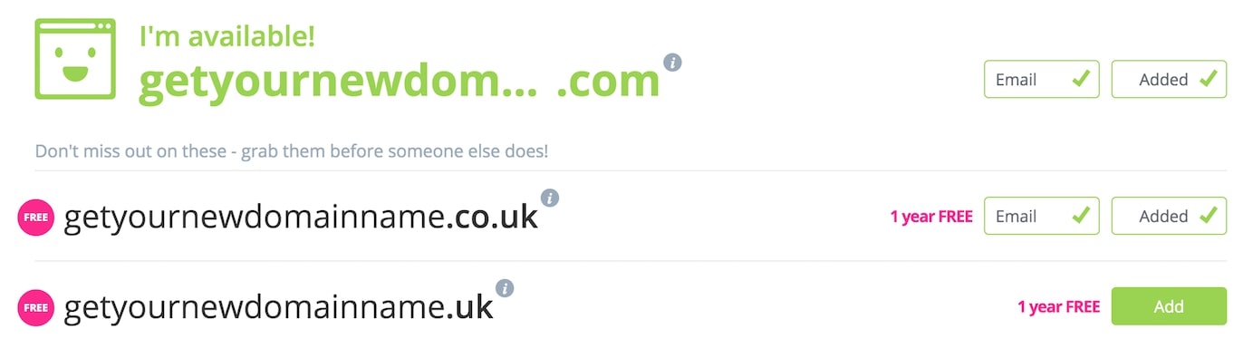 check availability of domain name