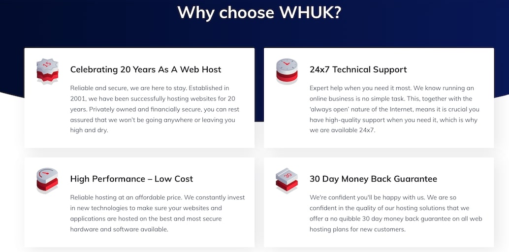 webhosting uk features
